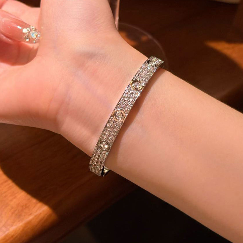 [Eterna Jewels]LOVE BRACELET 6.1MM DIAMOND-PAVED 10 BIG DIAMONDS