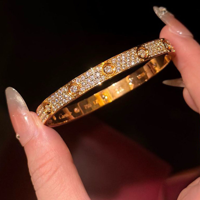 [Eterna Jewels]LOVE BRACELET 6.1MM DIAMOND-PAVED 10 BIG DIAMONDS