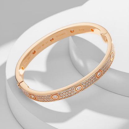 [Eterna Jewels]LOVE BRACELET 6.1MM DIAMOND-PAVED 10 BIG DIAMONDS