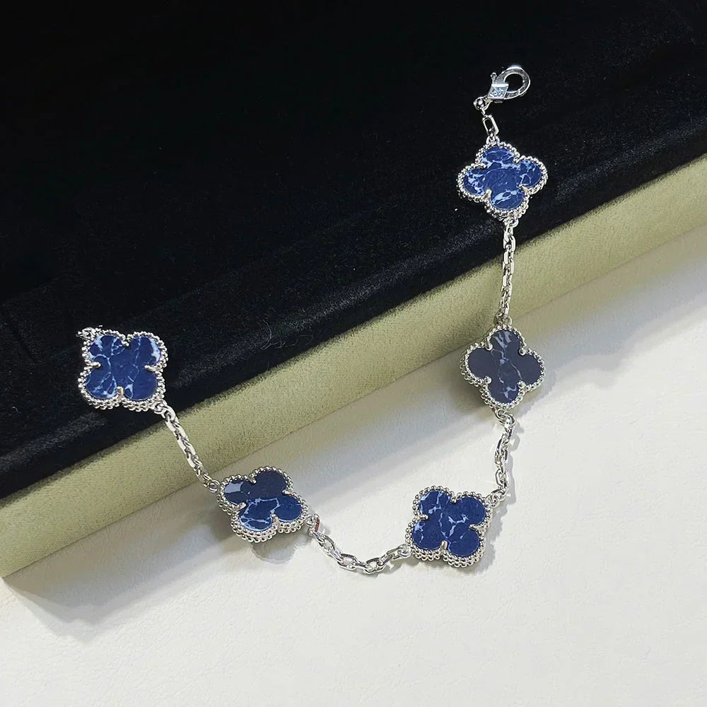 [Eterna Jewels]CLOVER 5 MOTIF PIETERSITE BRACELET COLLECTION