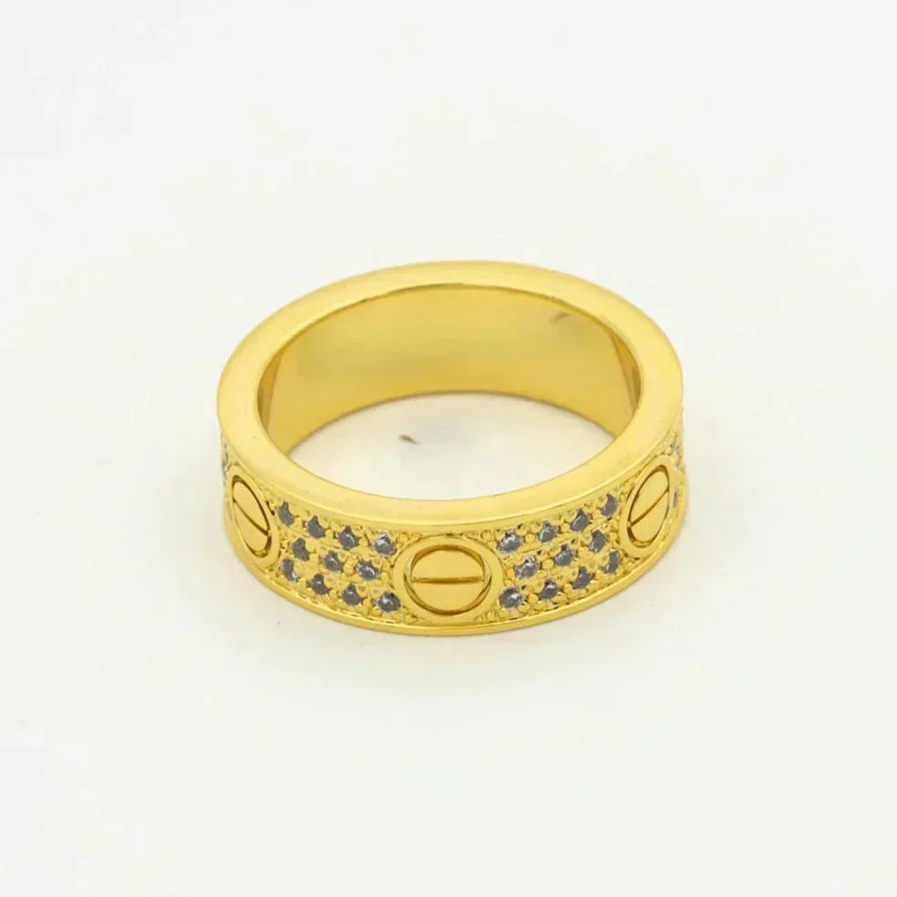 [Eterna Jewels]LOVE RING 5.5MM DIAMONDS PAVED