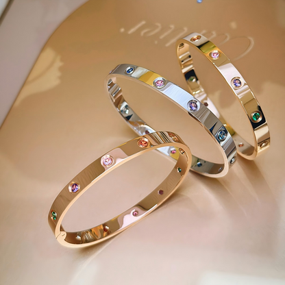 [Eterna Jewels]2026 RAINBOW LOVE BRACELET 6.1MM  10 DIAMONDS