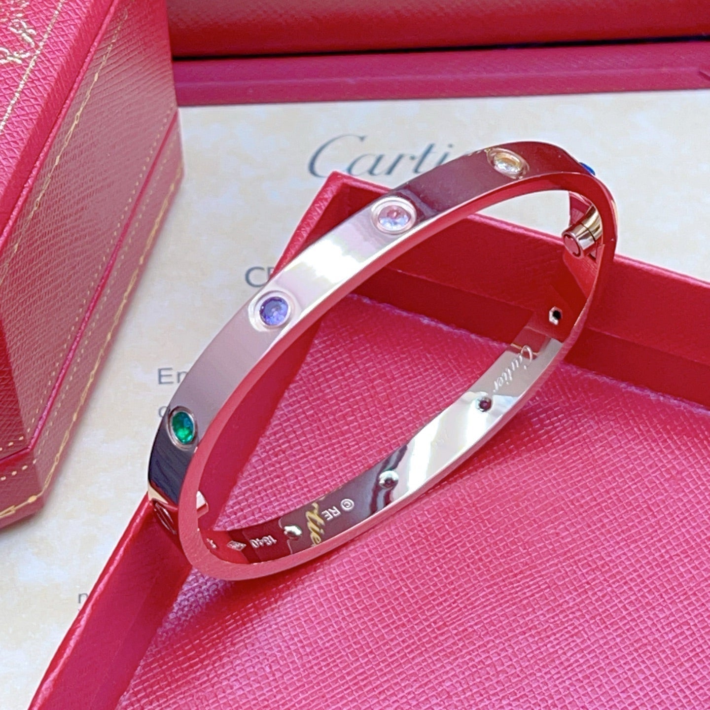 [Eterna Jewels]2026 RAINBOW LOVE BRACELET 6.1MM  10 DIAMONDS