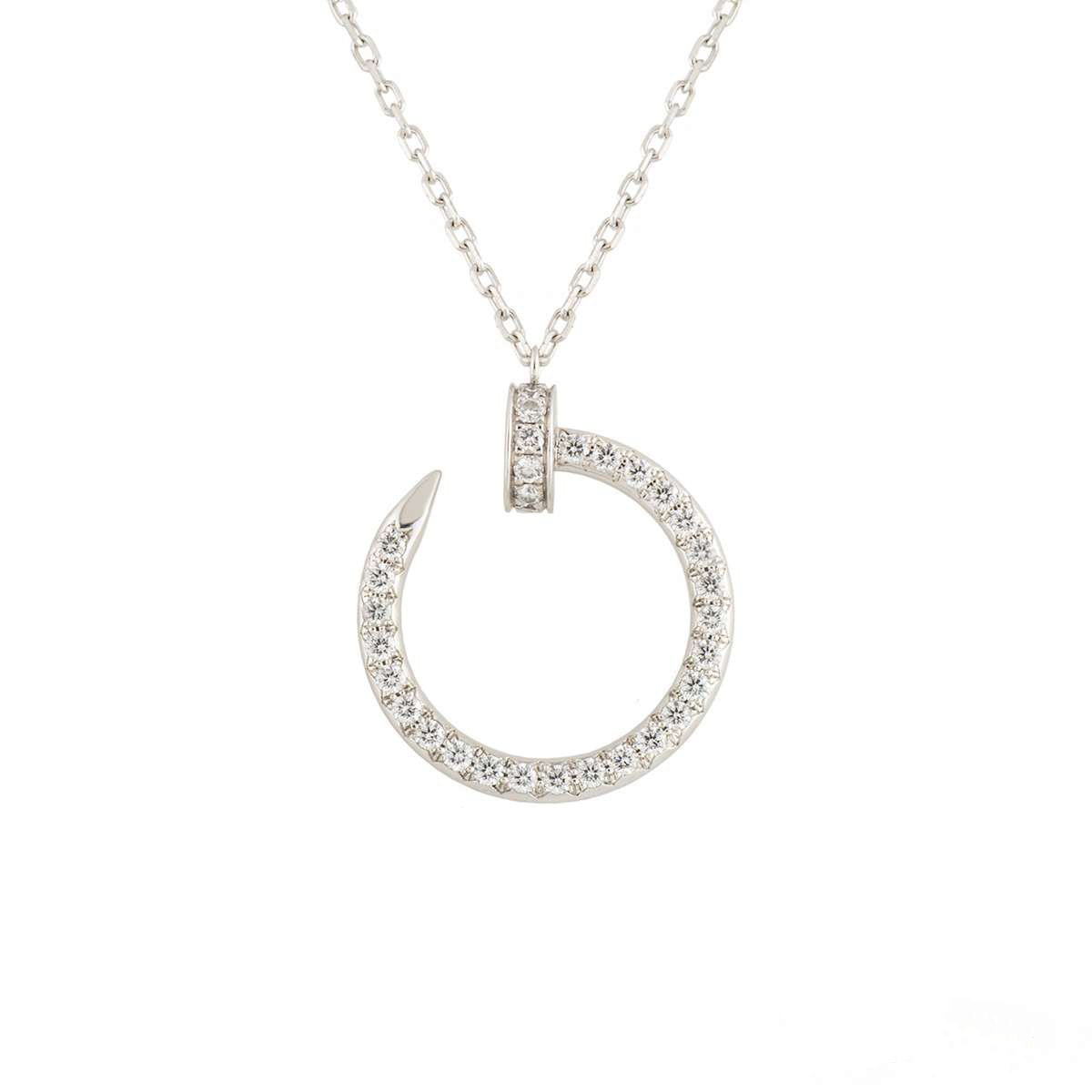 [Eterna Jewels]JUSTE NECKLACE SILVER DIAMONDS