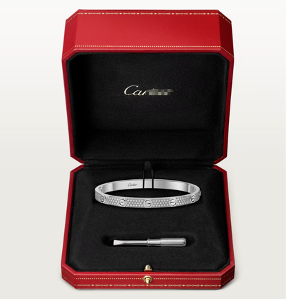 [Eterna Jewels]NEW-LOVE-4.8MM-Width Diamond-Studded Bracelet