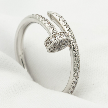 [Eterna Jewels]JUSTE RING 1.8MM SILVER DIAMONDS