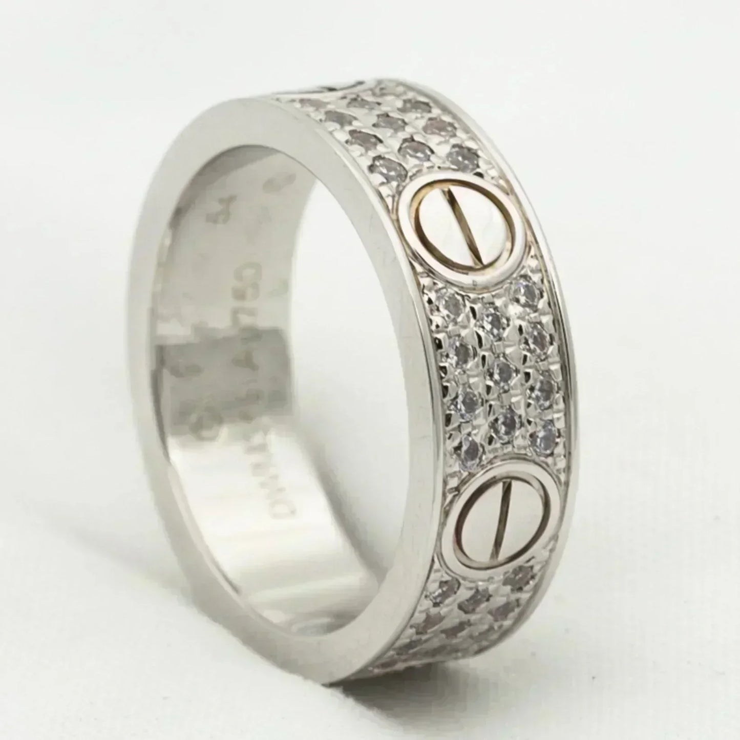 [Eterna Jewels]LOVE RING 5.5MM DIAMONDS PAVED
