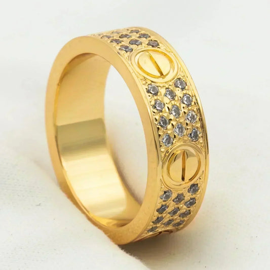 [Eterna Jewels]LOVE RING 5.5MM DIAMONDS PAVED