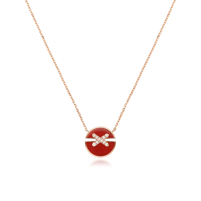 [Eterna Jewels]JEUX DE ROSE GOLD DIAMOND NECKLACE