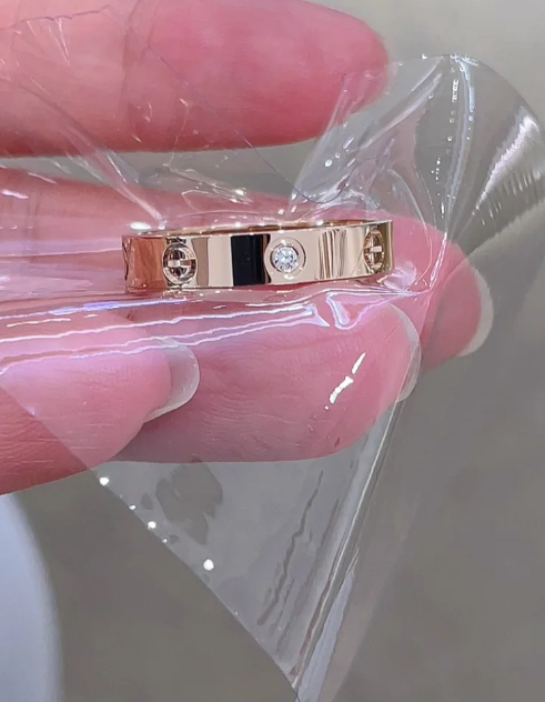 [Eterna Jewels]LOVE RING 4MM 1 DIAMOND