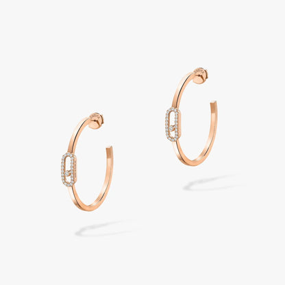 [Eterna Jewels]CREOLES MOVE UNO PM DIAMOND EARRINGS