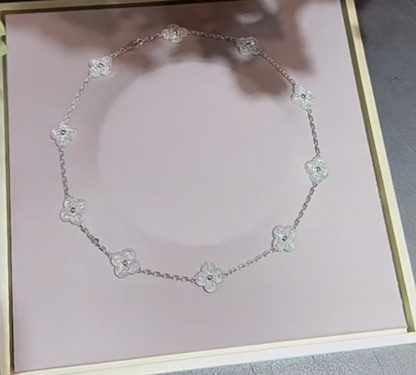 [Eterna Jewels]CLOVER 10 MOTIFS  Gold Diamond  NECKLACE
