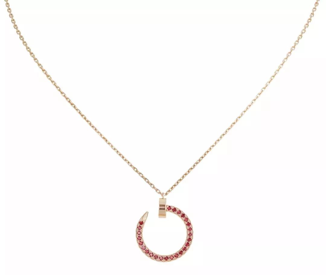 [Eterna Jewels]JUSTE NECKLACE GOLD RED DIAMONDS