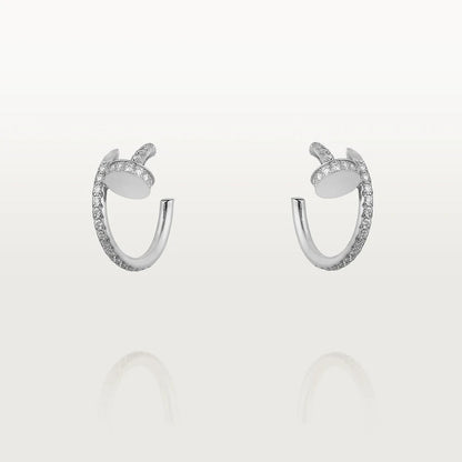 [Eterna Jewels]JUSTE EARRINGS 12.75MM SILVER DIAMOND