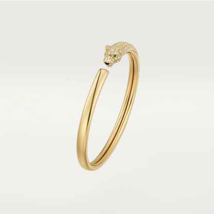 [Eterna Jewels]PANTHERE GOLD DIAMOND OPEN BRACELET