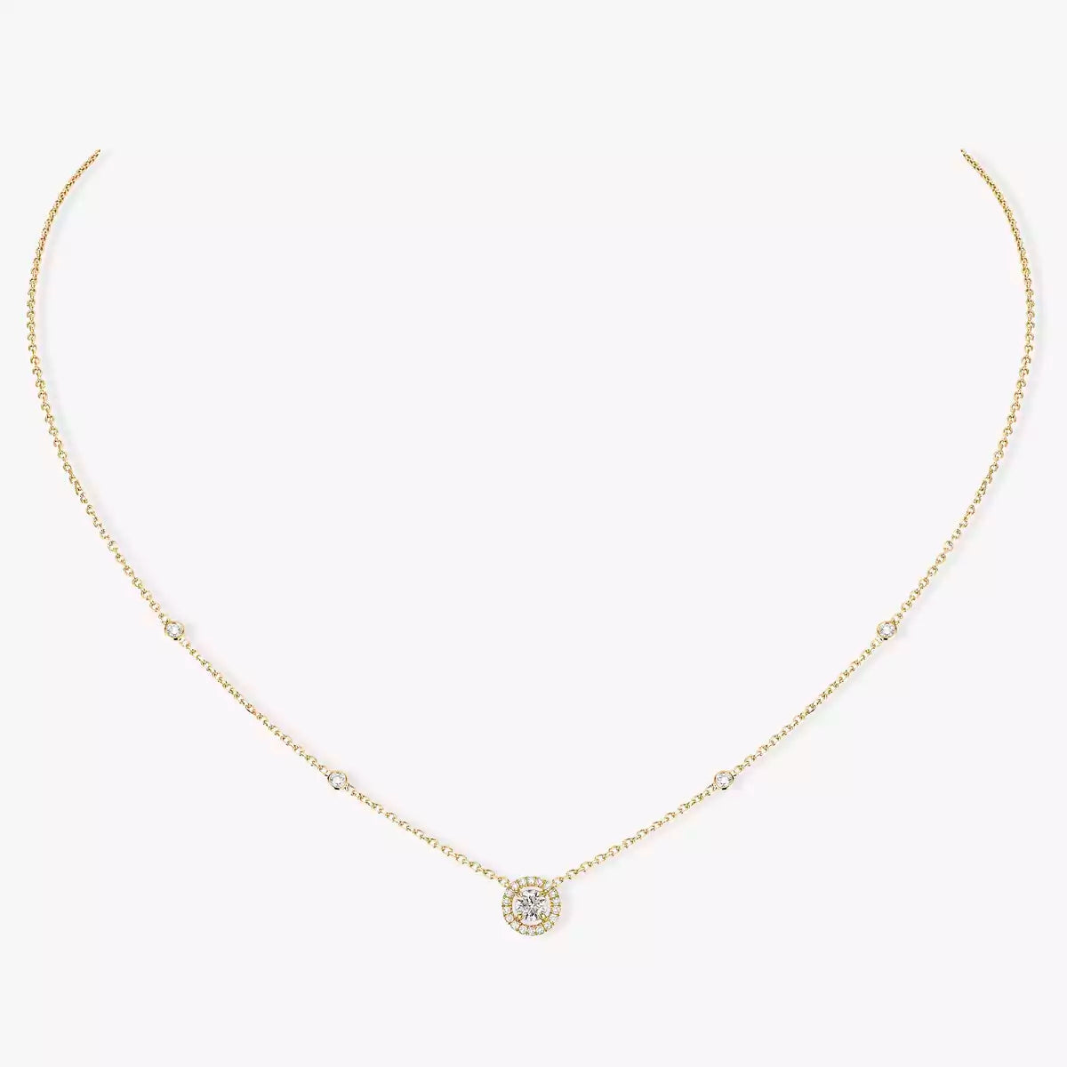 [Eterna Jewels]Diamond Necklace 0,20ct Brilliant Shape Joy