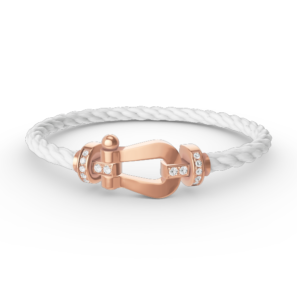 [Eterna Jewels]FORCE LARGE HORSESHOE HALF DIAMOND BRACELET ROSE GOLD