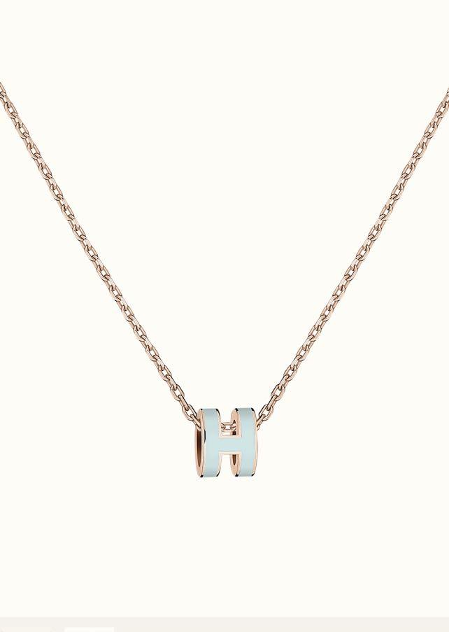 [Eterna Jewels]POP H LIGHT BLUE NECKLACE