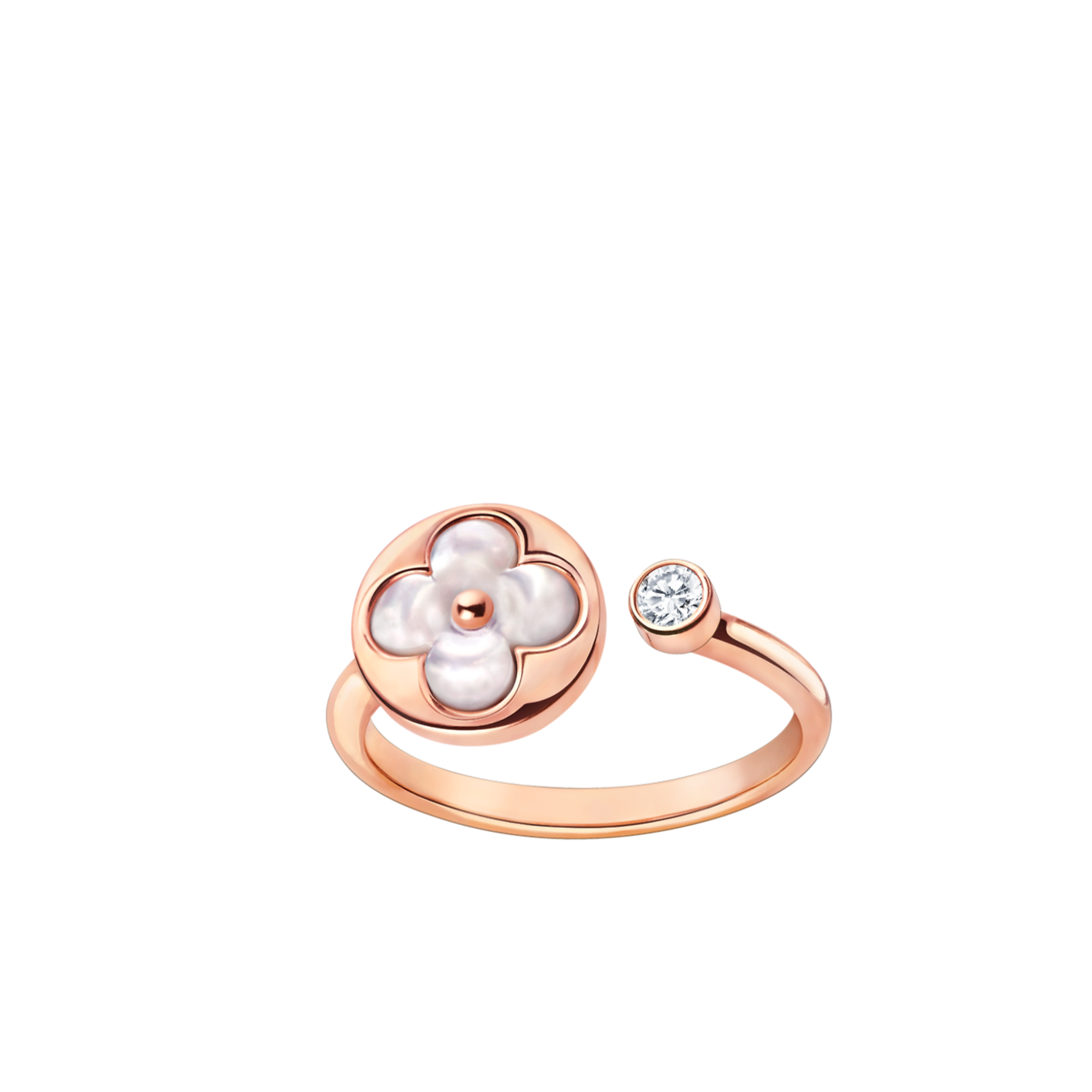 [Eterna Jewels]SUN 1 DIAMOND PINK MOP RING
