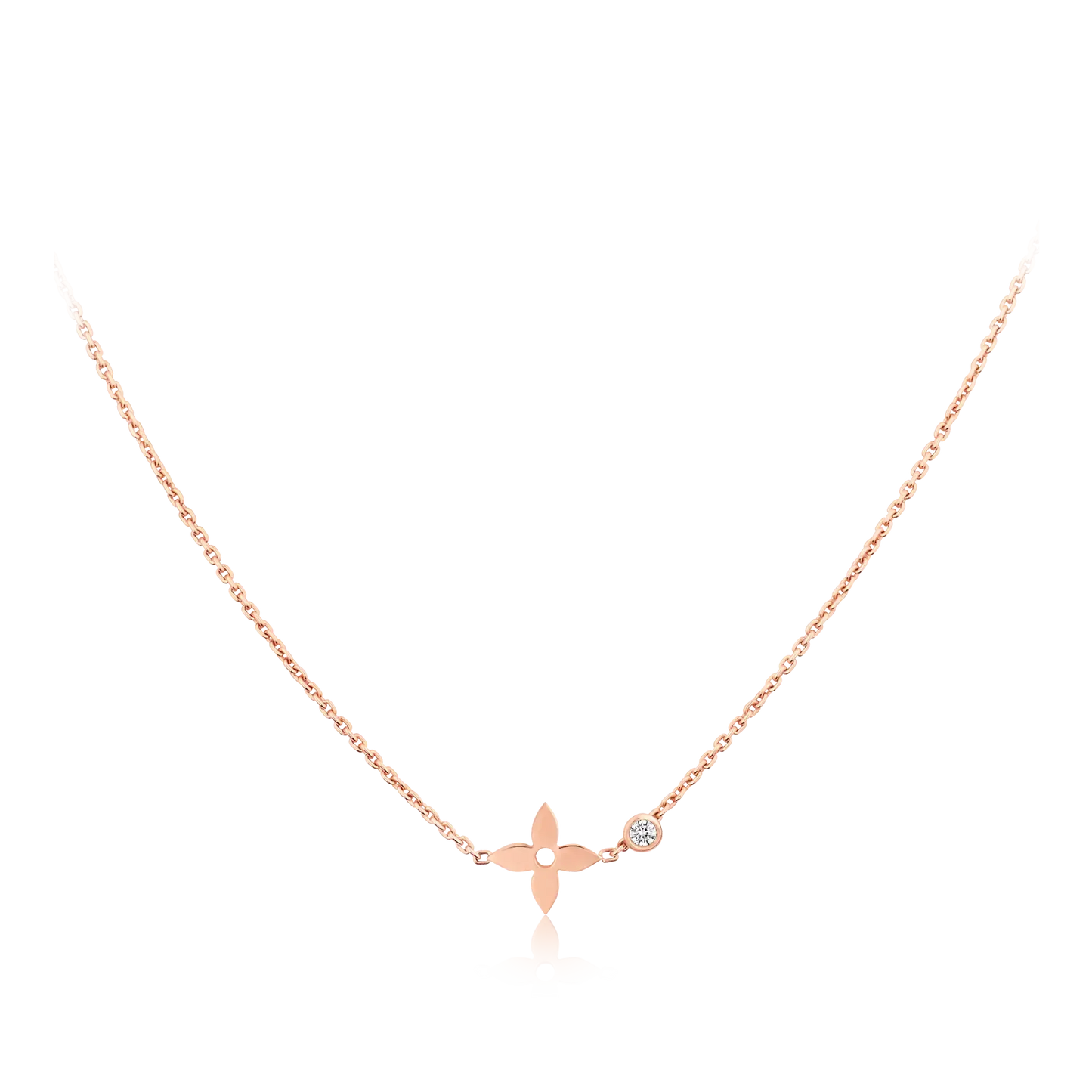 [Eterna Jewels]BLOSSOM PENDANT PINK GOLD AND DIAMOND