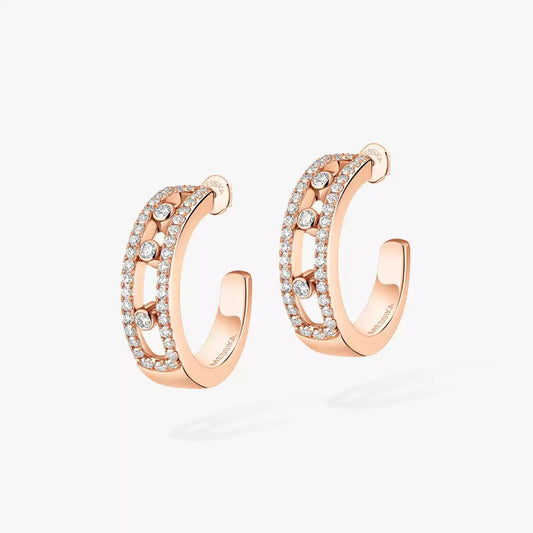 [Eterna Jewels]Diamond Pave_ Hoop Earrings Move