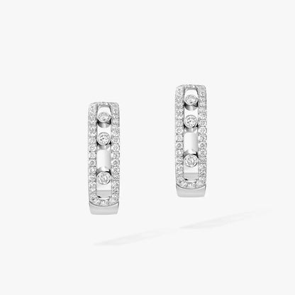 [Eterna Jewels]Diamond Pave_ Hoop Earrings Move