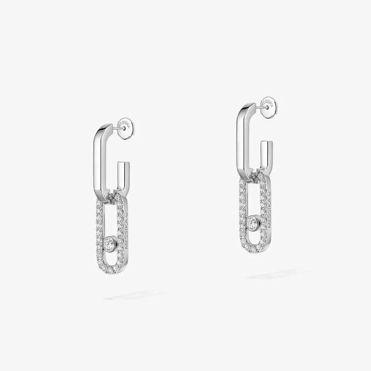 [Eterna Jewels]Move Link Diamond Earrings