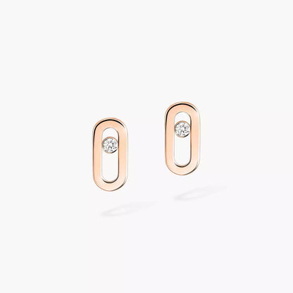 [Eterna Jewels]Move Uno Diamond Stud Earrings