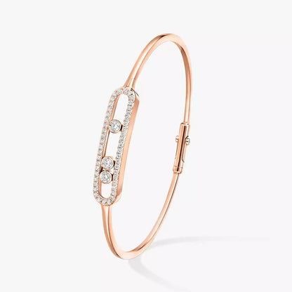[Eterna Jewels]Move Pavé Diamond Bangle Bracelet M