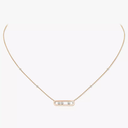 [Eterna Jewels] Baby Move Gold Diamond Necklace
