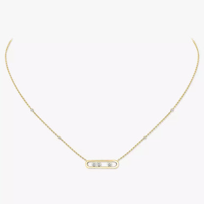 [Eterna Jewels] Baby Move Gold Diamond Necklace