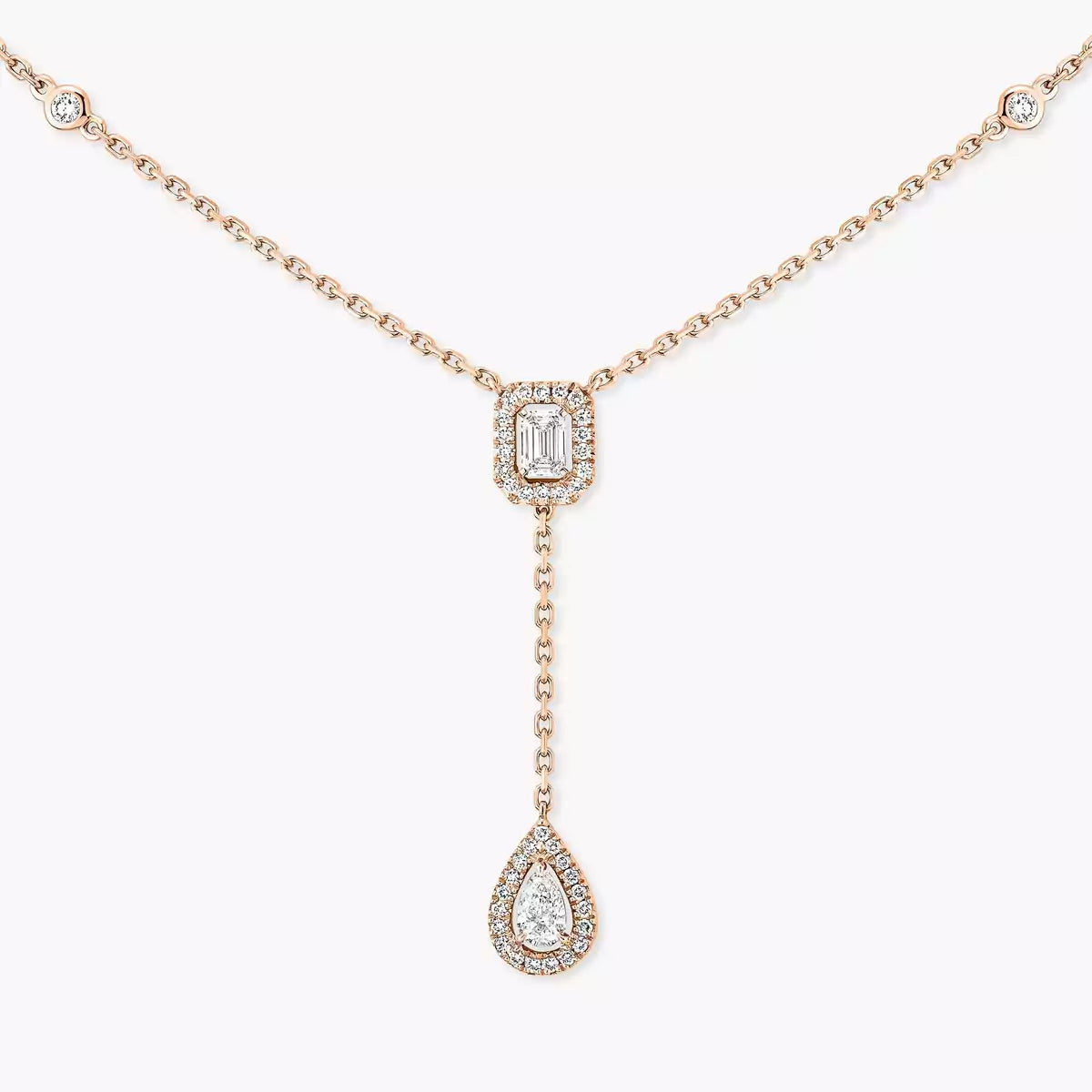[Eterna Jewels]Gold Diamond Tie Necklace