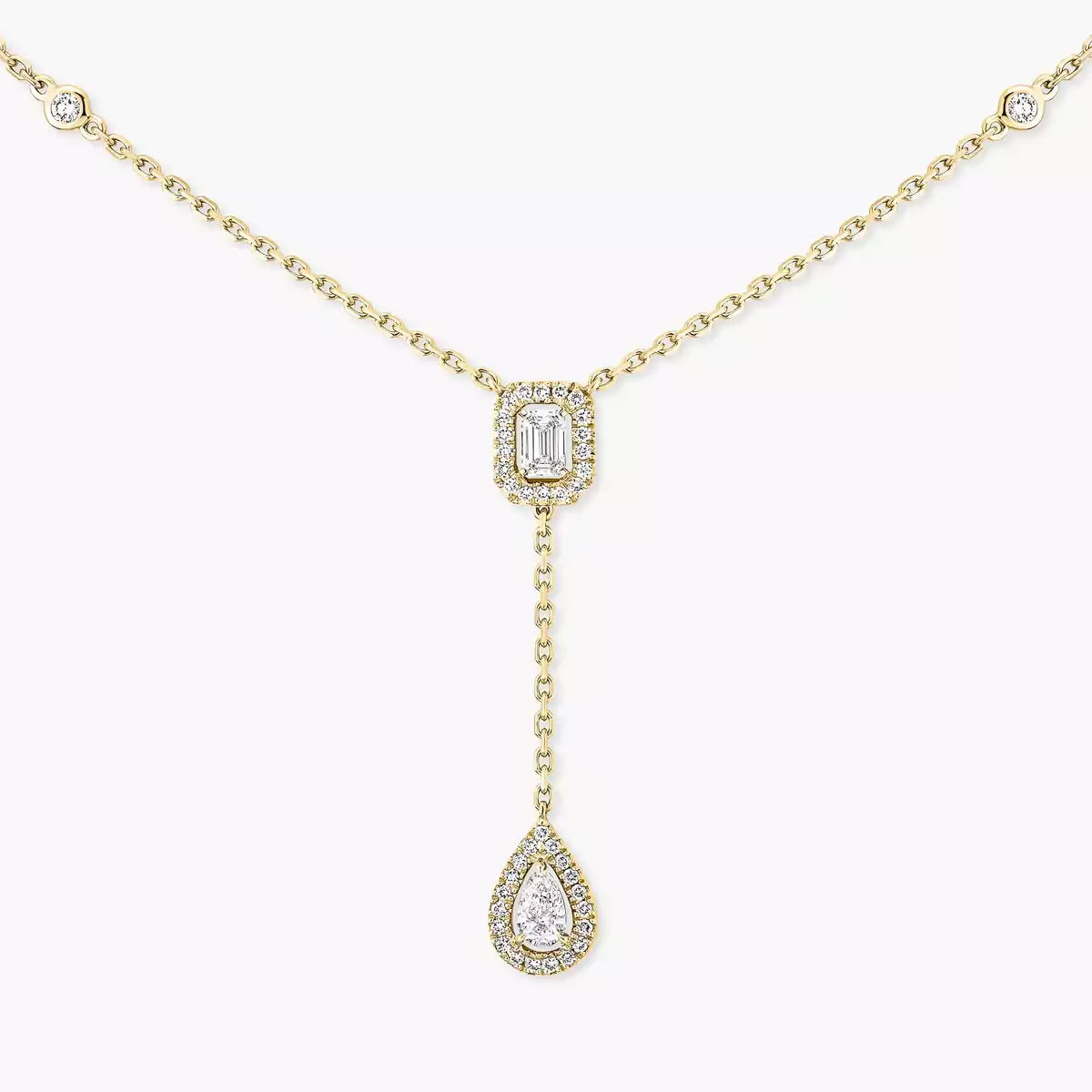 [Eterna Jewels]Gold Diamond Tie Necklace