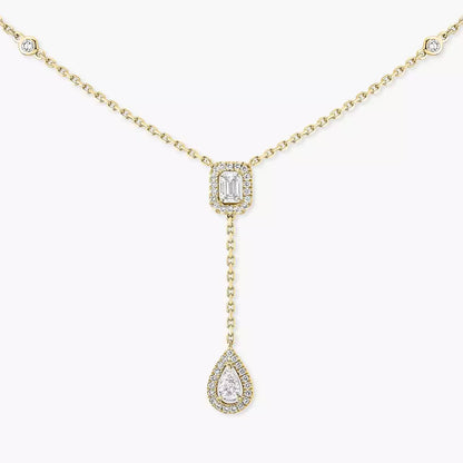 [Eterna Jewels]Gold Diamond Tie Necklace