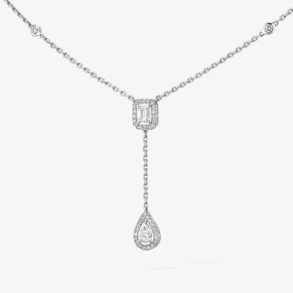 [Eterna Jewels]Gold Diamond Tie Necklace