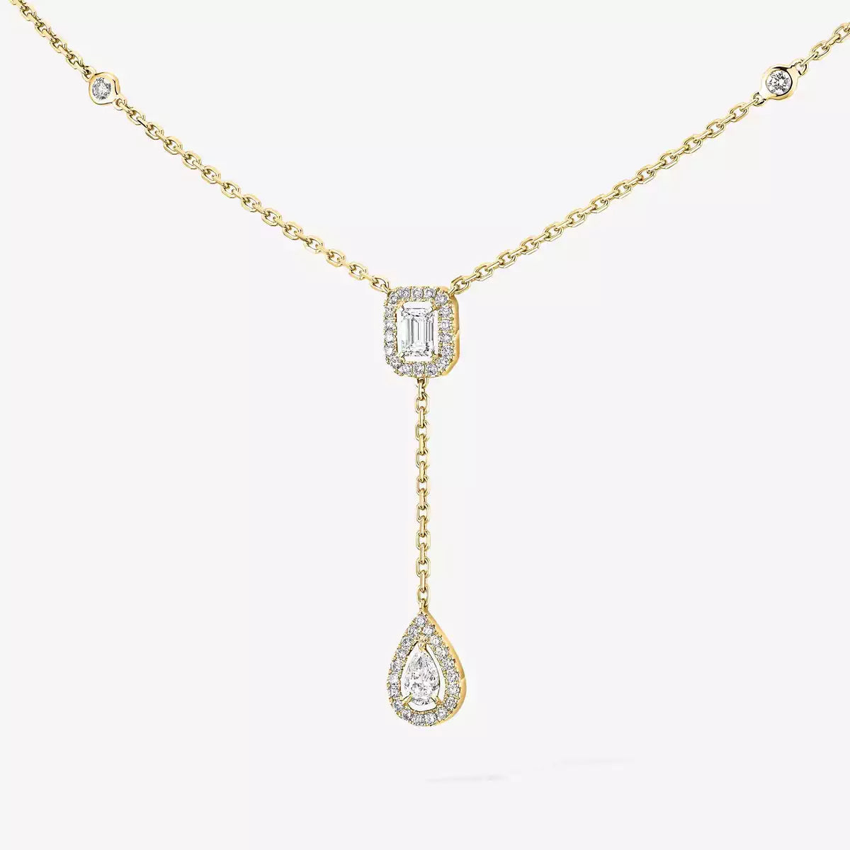 [Eterna Jewels]Gold Diamond Tie Necklace