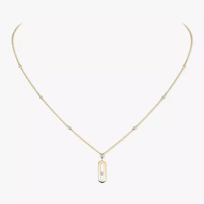[Eterna Jewels] Move Uno Gold Diamond Long Necklace