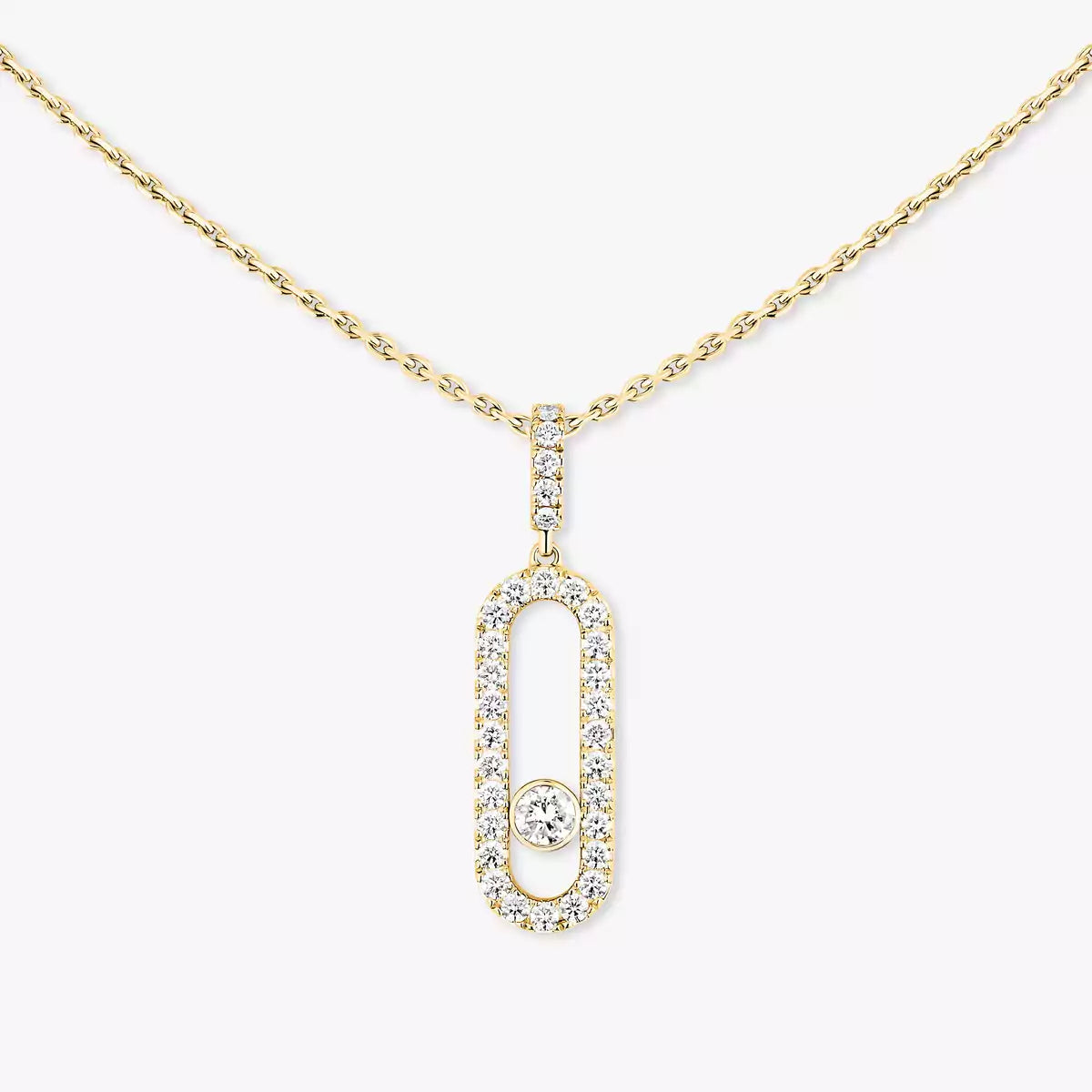 [Eterna Jewels]Move Uno Diamond Necklace in Rose Gold