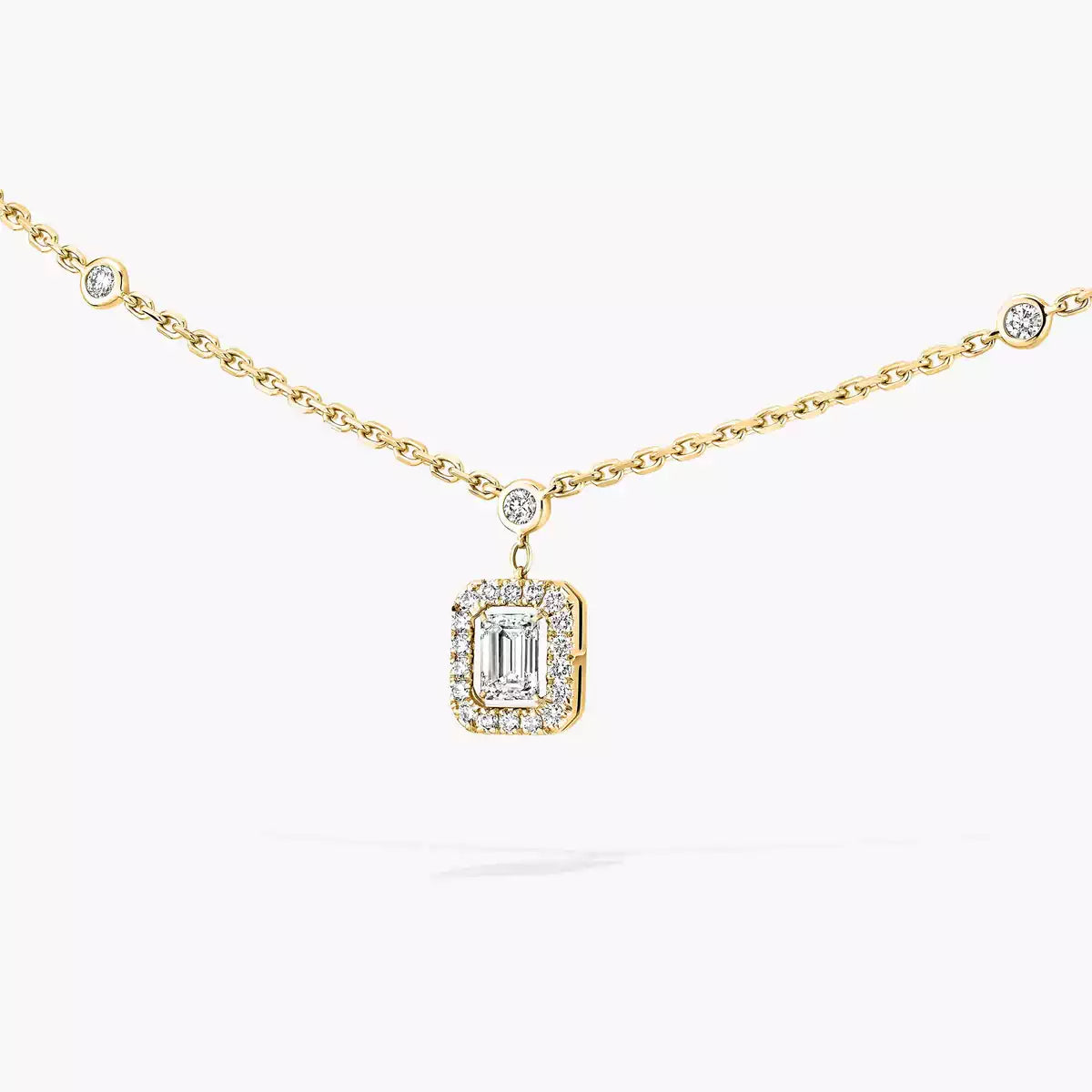 [Eterna Jewels]My Twin Diamond Necklace in Silver