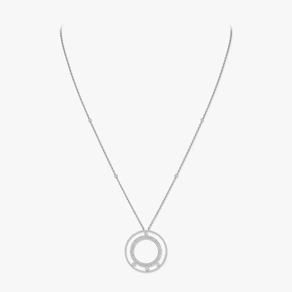 [Eterna Jewels]Move Romane Long Pave_-Set Diamond Necklace