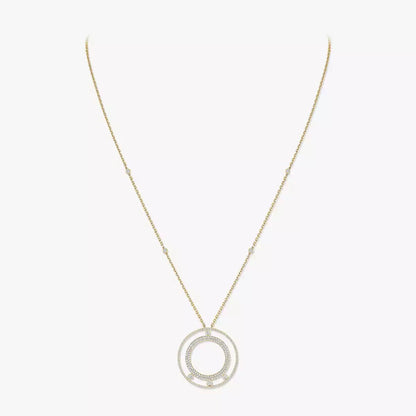 [Eterna Jewels]Move Romane Long Pave_-Set Diamond Necklace