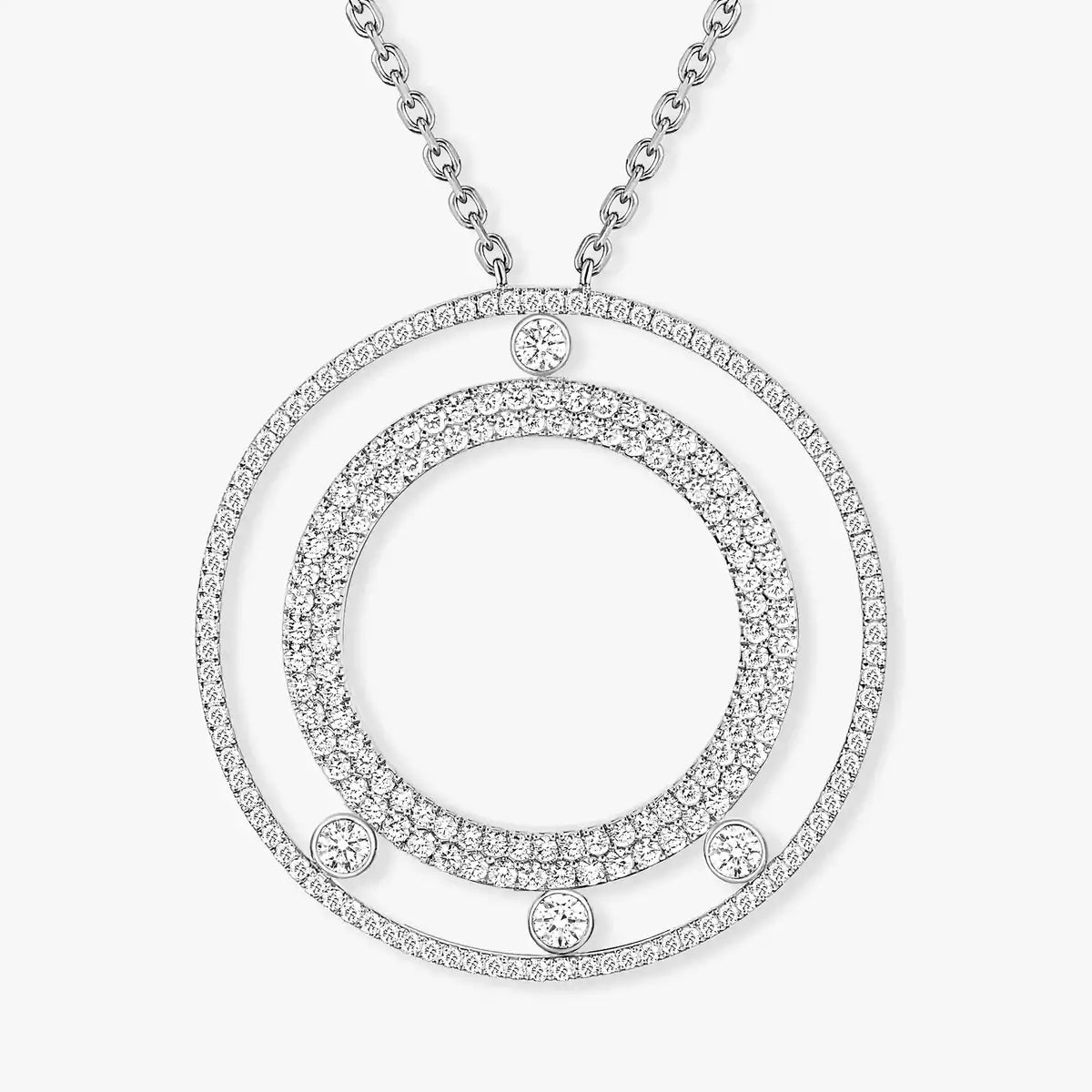 [Eterna Jewels]Move Romane Long Pave_-Set Diamond Necklace