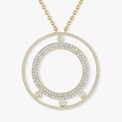 [Eterna Jewels]Move Romane Long Pave_-Set Diamond Necklace