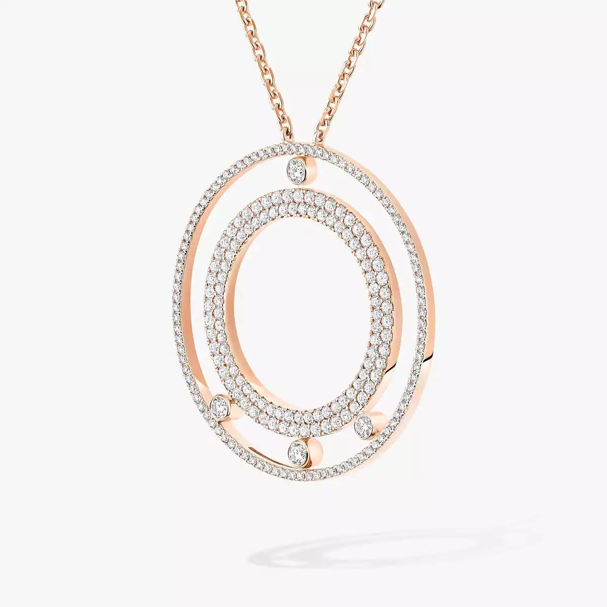 [Eterna Jewels]Move Romane Long Pave_-Set Diamond Necklace