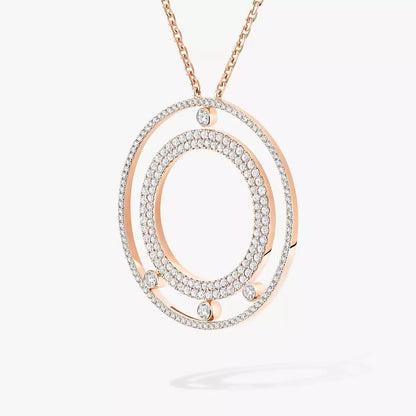 [Eterna Jewels]Move Romane Long Pave_-Set Diamond Necklace