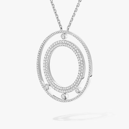 [Eterna Jewels]Move Romane Long Pave_-Set Diamond Necklace