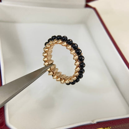 [Eterna Jewels]BLACK BEAD STUD RING