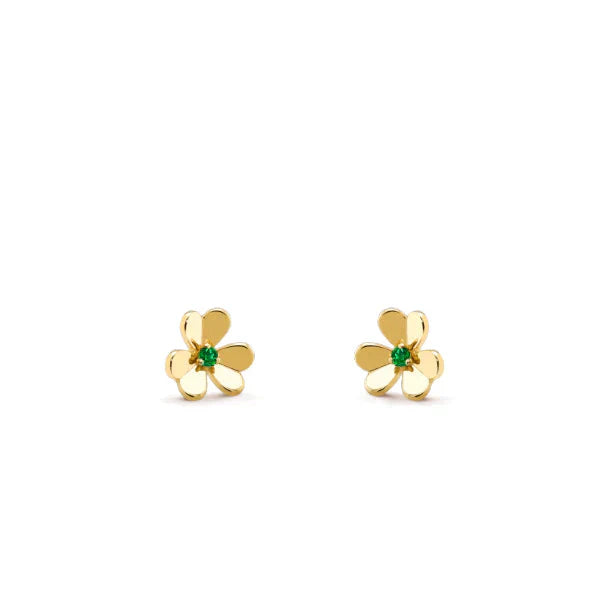 [Eterna Jewels]FRIVOLE  FLOWER MALACHITE EARRINGS