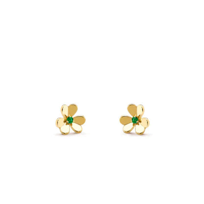 [Eterna Jewels]FRIVOLE  FLOWER MALACHITE EARRINGS
