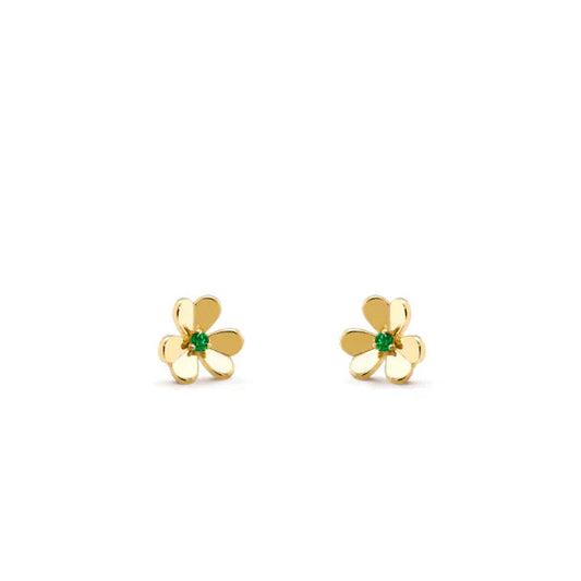 [Eterna Jewels]FRIVOLE  FLOWER MALACHITE EARRINGS